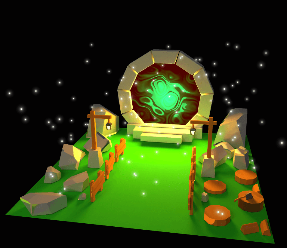 Portail 3D R3F